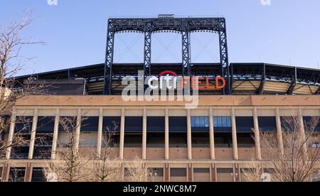 Citi Field Stadium in Queens - Heimstadion der New York Mets - Reisefotografie Stockfoto