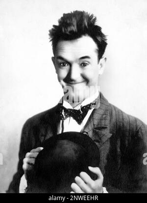 Stan Laurel (1890 – 1965), englischer Comic-Schauspieler, Schriftsteller und Filmregisseur, der eine Hälfte des Comedy-Duos Laurel und Hardy war. Stockfoto