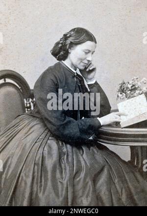 Clara Barton, Clarissa Harlowe Barton (1821-1912) amerikanische Krankenschwester, die das amerikanische Rote Kreuz gründete. Stockfoto