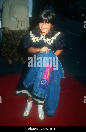 Los Angeles, Kalifornien, USA 10. Juli 1996 die Schauspielerin Katie Schlossberg nimmt an der „Multiplicity“-Premiere von Sony Pictures am 10. Juli 1996 im Mann National Theatre in Los Angeles, Kalifornien, USA Teil. Foto: Barry King/Alamy Stock Photo Stockfoto