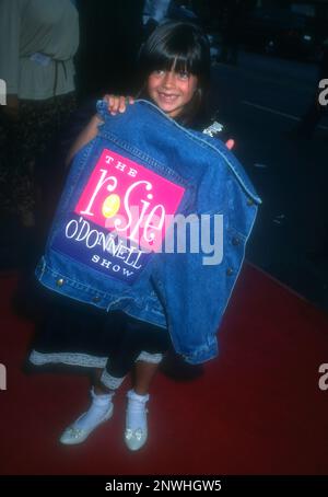 Los Angeles, Kalifornien, USA 10. Juli 1996 die Schauspielerin Katie Schlossberg nimmt an der „Multiplicity“-Premiere von Sony Pictures am 10. Juli 1996 im Mann National Theatre in Los Angeles, Kalifornien, USA Teil. Foto: Barry King/Alamy Stock Photo Stockfoto
