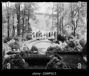 Lochiel, Gordonsville, Orange County, Virginia. Carnegie Survey of the Architecture of the South (Carnegie-Umfrage zur Architektur des Südens). United States Virginia Orange County Gordonsville, Seen und Teiche, Anwesen. Stockfoto