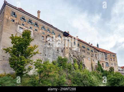 Der staatlichen Burg- und Schlosskomplex von Cesky Krumlov Stockfoto