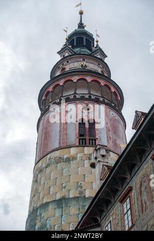 Der staatlichen Burg- und Schlosskomplex von Cesky Krumlov Stockfoto