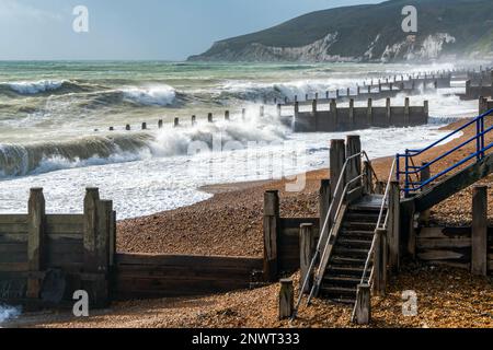 EASTBOURNE, East Sussex/UK - 21. Oktober: Ende des Sturms Brian Racing Vergangenheit Eastbourne, East Sussex am 21. Oktober 2017 Stockfoto