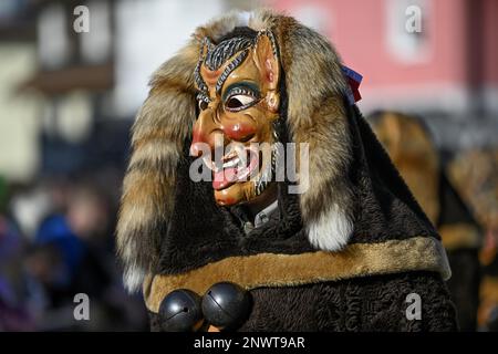 Narren-Gilde aus Horb am Neckar bei der Großen Karnevalsparade, Karnevalsparade, Oberkirch, Ortenaukreis, Baden-Württemberg, Deutschland Stockfoto