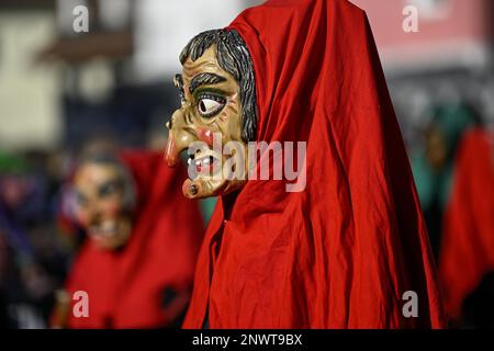 Narren-Gilde von Horb am Neckar bei der Großen Karnevalsparade, Karnevalsparade, Schwäbisch-Alemann-Karneval, Oberkirch, Ortenaukreis Stockfoto