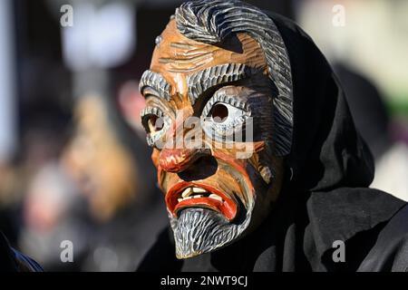 Narren-Gilde aus Horb am Neckar bei der Großen Karnevalsparade, Karnevalsparade, Oberkirch, Ortenaukreis, Baden-Württemberg, Deutschland Stockfoto