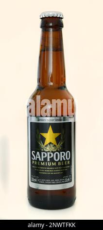 Flasche, Sapporo Bier, Japan Stockfoto