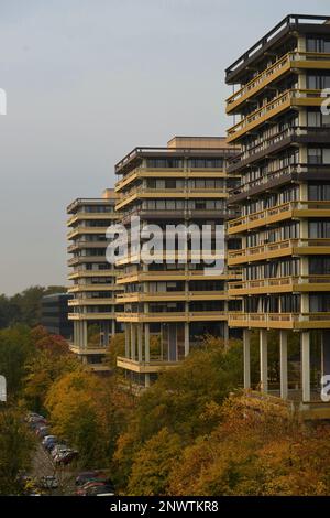 Gebäude Reihe G, Ruhruniversität, Bochum, Nordrhein-Westfalen, Deutschland Stockfoto