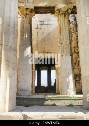 Propyläen, Akropolis, Athen, Griechenland Stockfoto