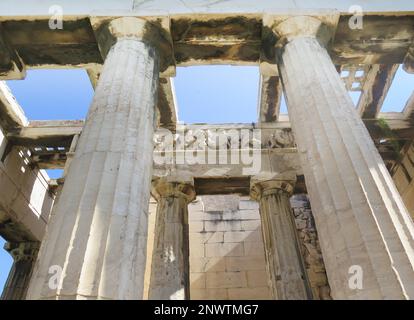 Propyläen, Akropolis, Athen, Griechenland Stockfoto