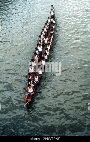 Bootsrennen in Payippad bei Haripad Kerala, Indien, Asien Stockfoto