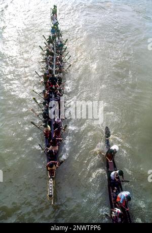 Bootsrennen in Payippad bei Haripad Kerala, Indien, Asien Stockfoto