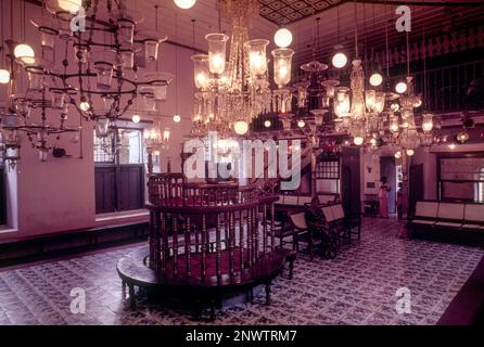 Die Paradesi-Synagoge von Mattancherry in kochi, erbaut 1568 A. D., Kerala, Indien, Asien. Älteste Synagoge in Indien Stockfoto