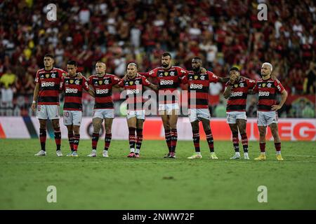 Rio De Janeiro, Brasilien. 01. März 2023. RJ - Rio de Janeiro - 02/28/2023 - RECOPA SUL-AMERICANA, FLAMENGO X INDEPENDENT DEL VALLE - Spielaufnahme Foto: Thiago Ribeiro/AGIF/Sipa USA Guthaben: SIPA USA/Alamy Live News Stockfoto