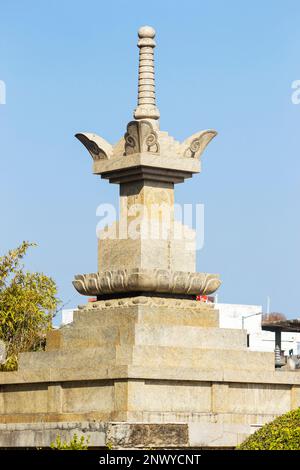 Japanischer Tempel Stupa, Bodh Gaya, Bihar, Indien Stockfoto