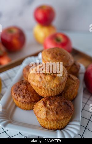 apfelkarotten-Muffins Stockfoto