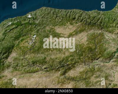 Kastamonu, Provinz Turkiye. Satellitenkarte mit niedriger Auflösung Stockfoto