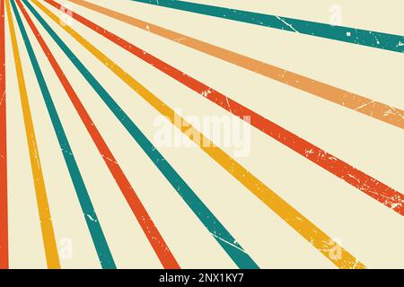 Retro-horizontaler Hintergrund. Fantasy-Vektor-Illustration. Alte Papiersternis. Zirkusposter oder Plakat Stock Vektor