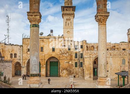 Kette-Tor, Tempelberg (Har Ha Bajit), Jerusalem, Israel. Stockfoto