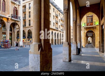 El Omari Mosque Street, Downtown, Beirut, Libanon Stockfoto