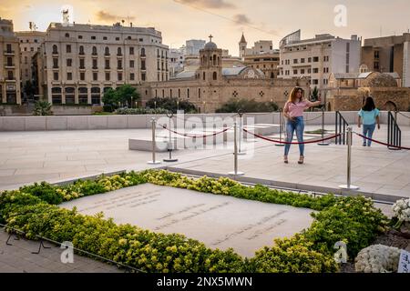 Rafiq Hariri Mausoleum, Beirut, Libanon Stockfoto