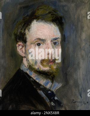 PIERRE-AUGUSTE RENOIR (1841-1919), französischer Maler, Selbstporträt 1875. Stockfoto