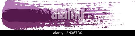 Vektor der Striche des Grunge-Pinsels. Bunte Pinselstriche. Kollektion für violette Vektorpinsel. Farbe, Pinselstriche, Pinsel, Linien. Design Stock Vektor