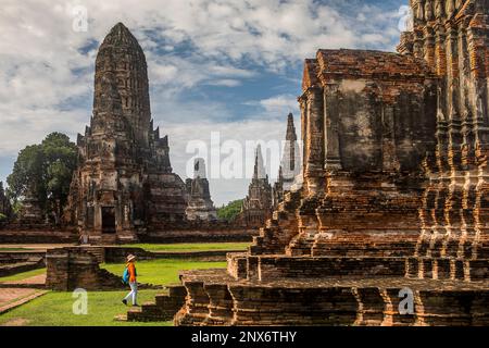 Wat Chaiwatthanaram, Ayutthaya, Thailand Stockfoto