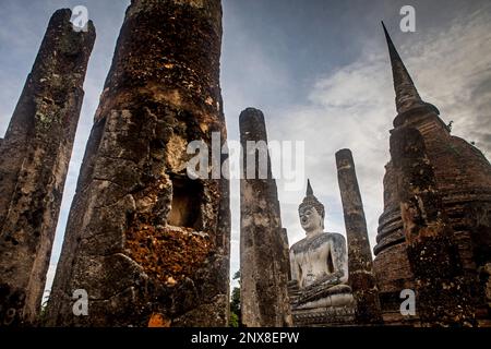 Wat Sa Si, im Sukhothai Historical Park, Sukhothai, Thailand Stockfoto