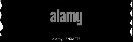 Schwarzes Vektorsymbol für Washi-Klebeband. Stock Vektor