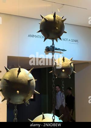 2/14/23 Naples, Florida, hinter den Kulissen von Guillermo del Toros Animationsfilm Pinocchio, ausgestellt im Metropolitan Museum of Art in New York City, 14. Februar 2023. Foto: Jennifer Graylock-Alamy Stockfoto