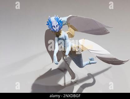 2/14/23 Naples, Florida, hinter den Kulissen von Guillermo del Toros Animationsfilm Pinocchio, ausgestellt im Metropolitan Museum of Art in New York City, 14. Februar 2023. Foto: Jennifer Graylock-Alamy Stockfoto