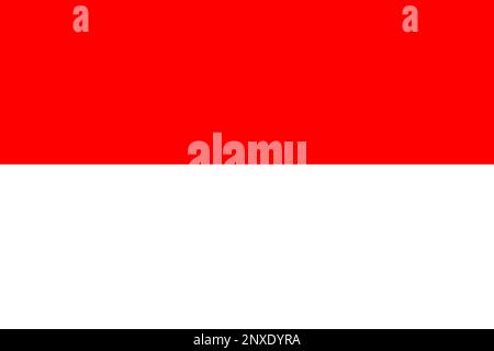 Nationalflagge der Republik Indonesien Stockfoto