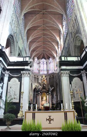 Im Inneren von St. Die bayerische Kathedrale in Gent, Belgien Stockfoto