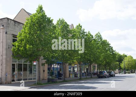 Blick auf Welch Way in Witney, Oxfordshire in Großbritannien Stockfoto