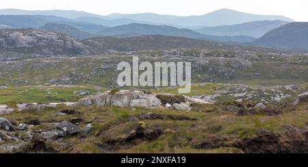 Rolling Mountains, Rocks and Bogland, Lewis, Isle of Lewis, Hebriden, Äußere Hebriden, Westliche Inseln, Schottland, Großbritannien, Großbritannien Stockfoto