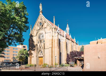 Loretto Chapel in Santa Fe, New Mexico, USA. Stockfoto