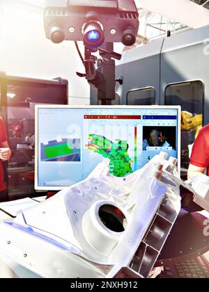 Optische dreidimensionale Hochgeschwindigkeitsmesssysteme Stockfoto