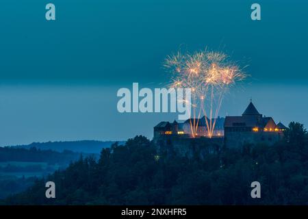 Waldeck: Schloss Waldeck in Nordhessen, Hessen, Hessen, Deutschland Stockfoto