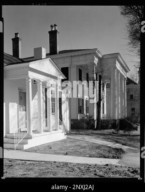 Randolph House, Macon, Bibb County, Georgia. Carnegie Survey of the Architecture of the South (Carnegie-Umfrage zur Architektur des Südens). Vereinigte Staaten, Georgia, Bibb County, Macon, Häuser, Spalten. Stockfoto