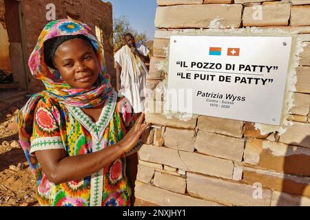 Mauretanien, Chinguetti, 'Le puit de Patty' - 'Il pozzo di Patty' - 'Patty's Well' Stockfoto