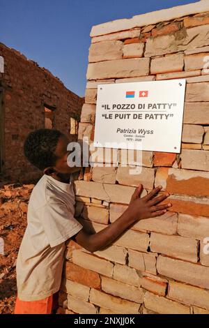 Mauretanien, Chinguetti, 'Le puit de Patty' - 'Il pozzo di Patty' - 'Patty's Well' Stockfoto