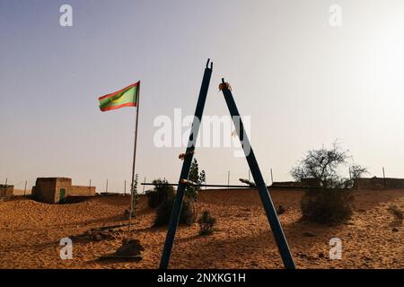 Mauretanien, Chinguetti, 'Le puit de Patty' - 'Il pozzo di Patty' - 'Patty's Well' Stockfoto