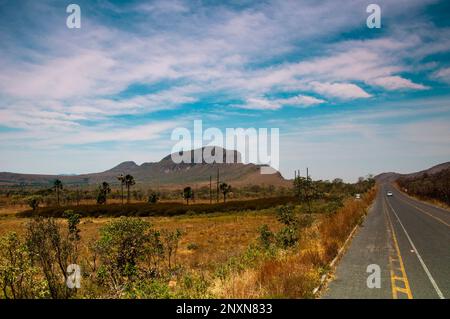 Walhügel - Morro da baleia - chapada veadeiros Brasilien. Stockfoto