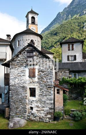 Schweiz, Kanton Tessin Verzascatal, Lavertezzo Stockfoto