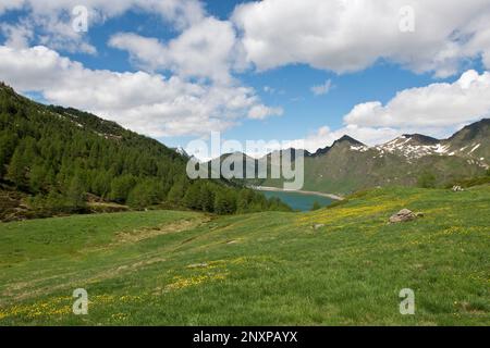 Schweiz, Tessin, Ritomsee-Piora Stockfoto