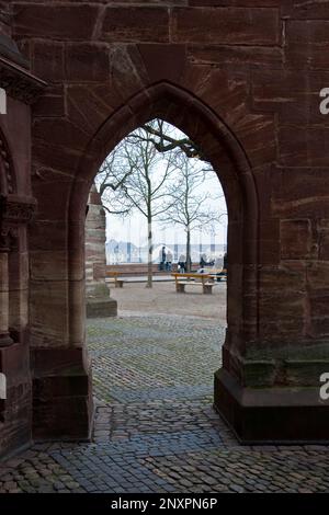 St. Katharina und St. Nikolaus-Kloster, Münster-Kirche, Basel, Schweiz Stockfoto