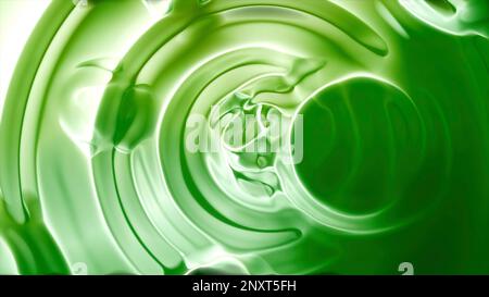 Blauer und grüner Hintergrund. Bewegung.Leichte Farben aus einer dichten Konsistenz in Animationen, die sich überall ausbreitet. Hochwertige 4K-Aufnahmen Stockfoto